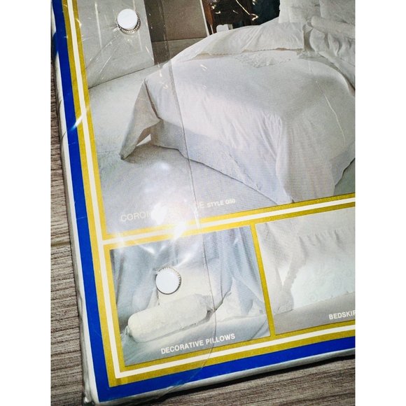 Cannon Bedding Vintage Cannon Royal Family King Flat Sheet New White Lace Trim Poshmark